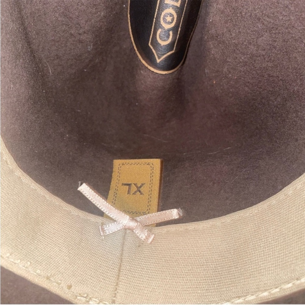 Brown Wide-Brimmed Fedora Hat - Picture 3 of 5